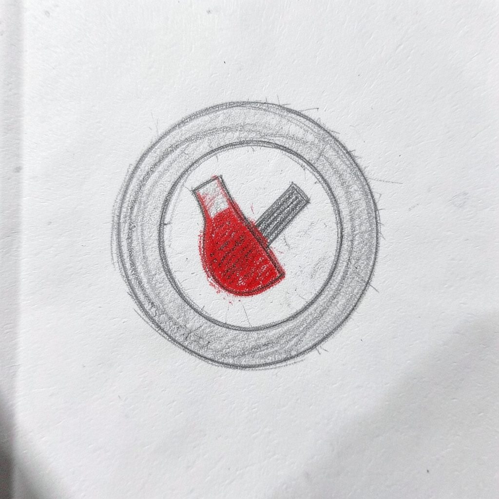 Graphite pencil sketch of ski bindings with metal components, precise mechanical detail